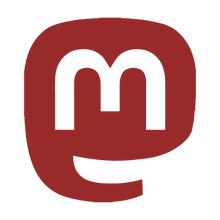 Logo mastodon red
