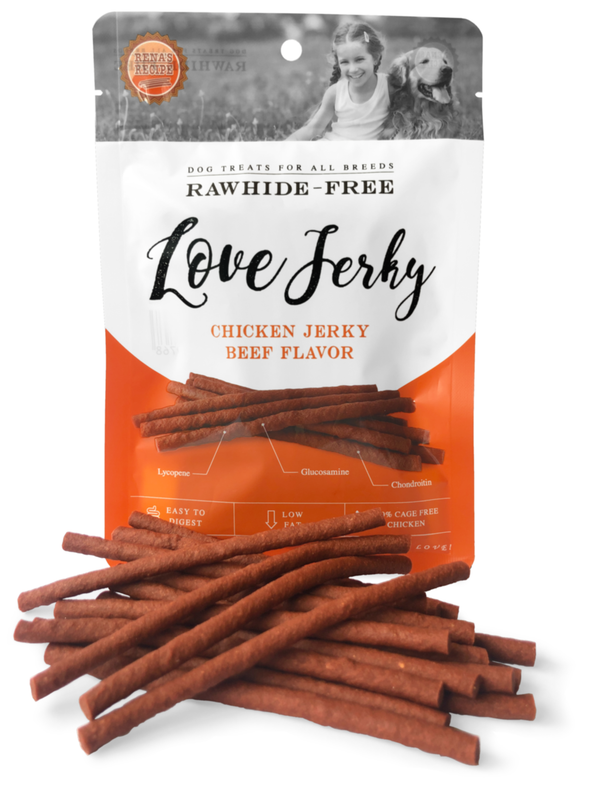 Dogs love chicken jerky treats online