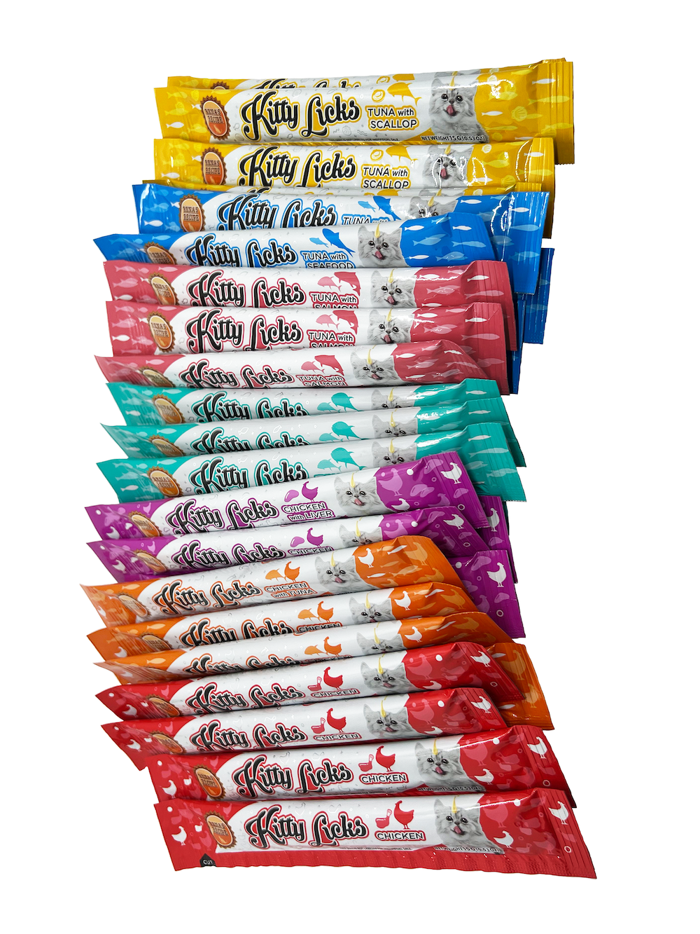 Rena's Recipe Kitty Licks ( 28 tubes/ variety flavors)